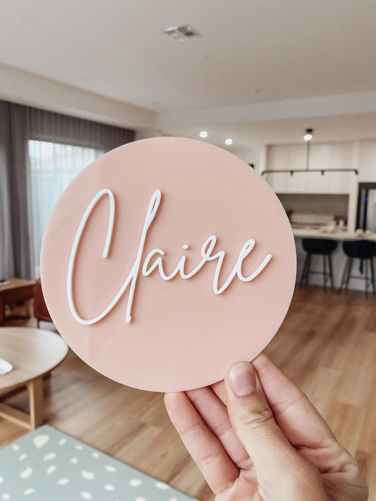 Nursery name plate