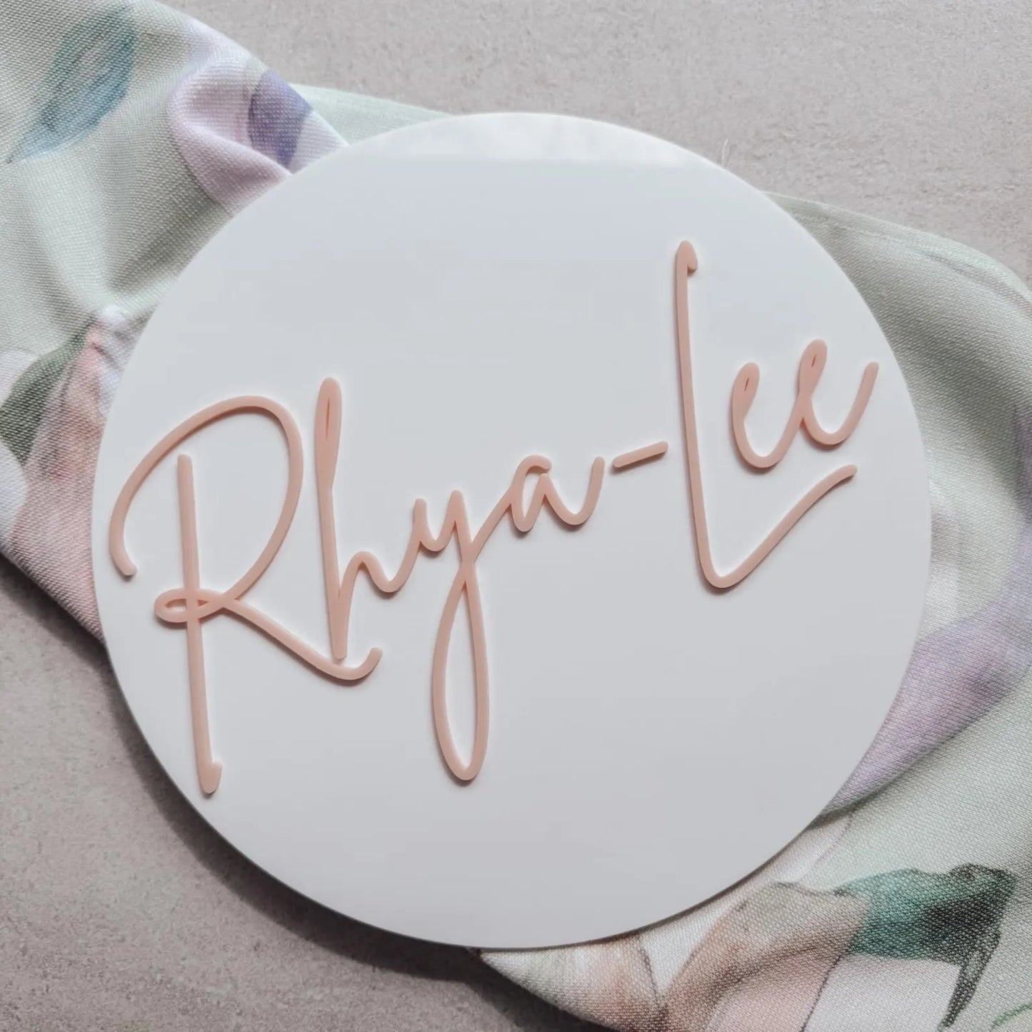 Nursery name plate